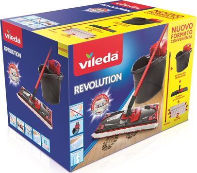 Mop Vileda Revolution (158576) z wiadrem