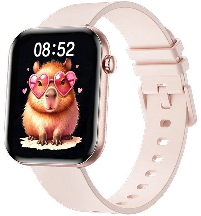 Smartwatch Rubicon Zegarek dziecięcy SMARTWATCH RUBICON RNCF49 pink/pink silicone
