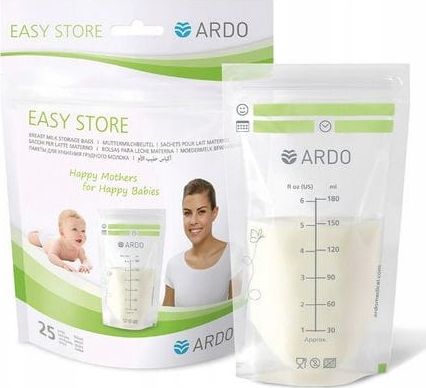 Ardo Torebki do przechowywania pokarmu Easy Store 25szt. Ardo