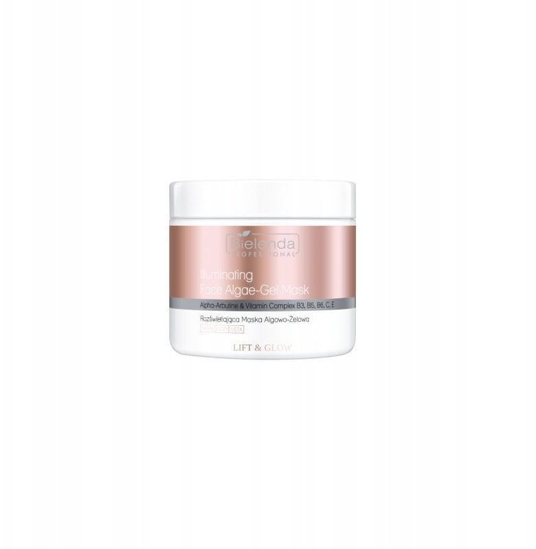 BIELENDA PROFESSIONAL Lift&Glow Rozświetlająca maska algowo-żelowa do twarzy 190 g
