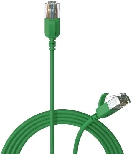 Procab PROCAB CSD560G/2 Kabel sieciowy Slimline - CAT6A RJ45 - RJ45 U/UTP Wersja zielona - 2 m