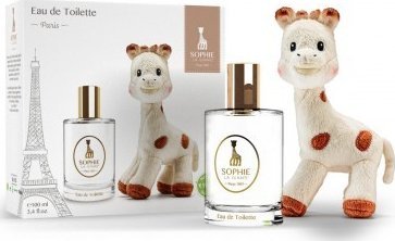 Sophie la Girafe Gift Box Set : Sophie La Girafe, Giraffe, Collectible Plush Toy, 0+ months + Paris, Eau De Toilette, For Boys, 100 ml For Boys