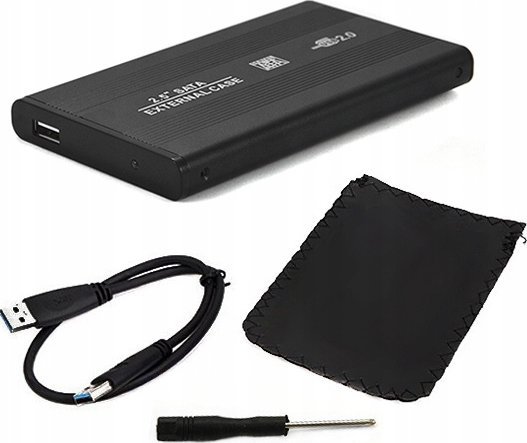 Icy Box ECOBOX* OBUDOWA DYSKU HDD SATA 2,5 CALA USB 2.0 ALUMINIUM CZARNA