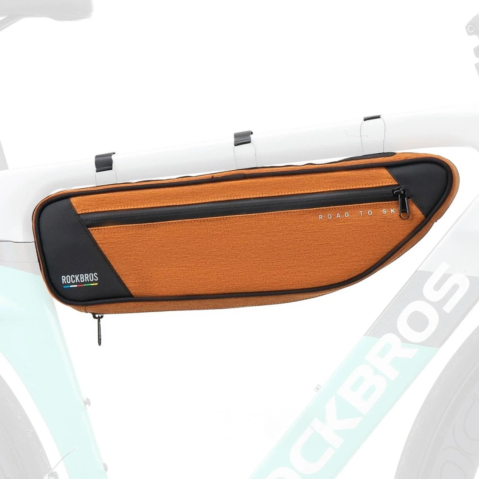RockBros Torba pod ramę 2L TL003 Road to Sky wodoodporna – pomarańczowa (5907769391903)