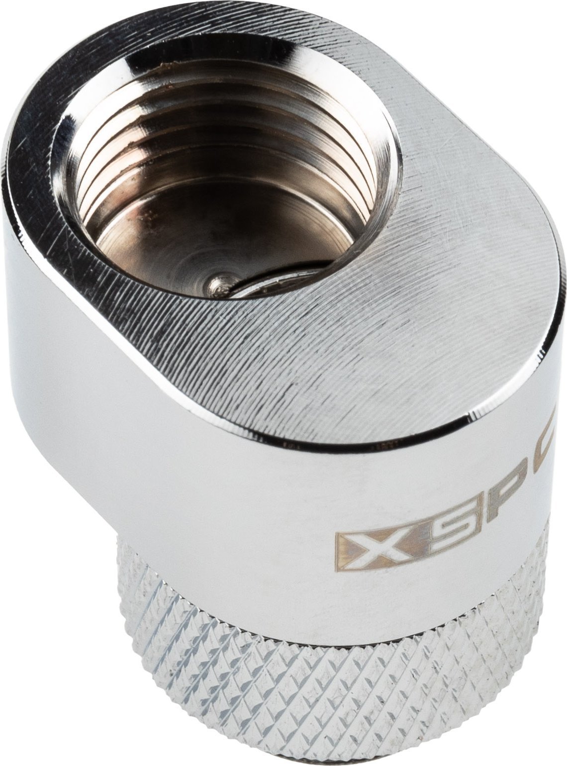 XSPC G1/4 Rotary 7mm Offset Fitting - Chrom