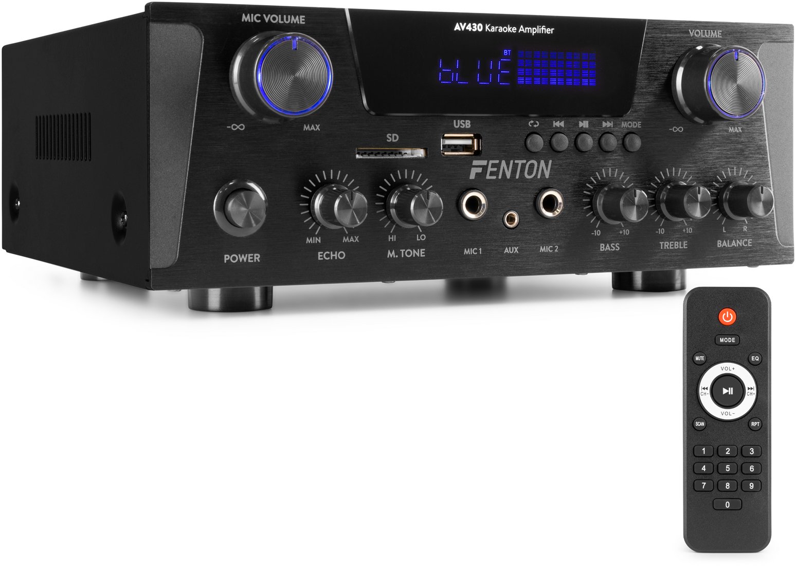 Fenton Wzmacniacz karaoke 2x 300W AV430B one size