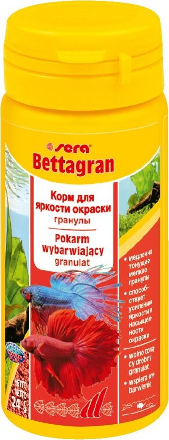 Sera Bettagran Nature* 50ml, granulat - pokarm wybarwiający