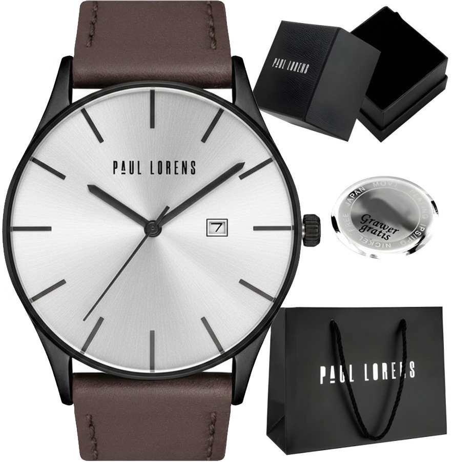 Zegarek Paul Lorens Zegarek męski Paul Lorens LONGIO A2-3B1 Z GRAWEREM