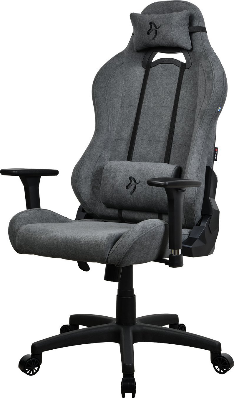 Fotel Arozzi Torretta Soft Fabric Popielaty (TORRETTA-SFB-ASH2)