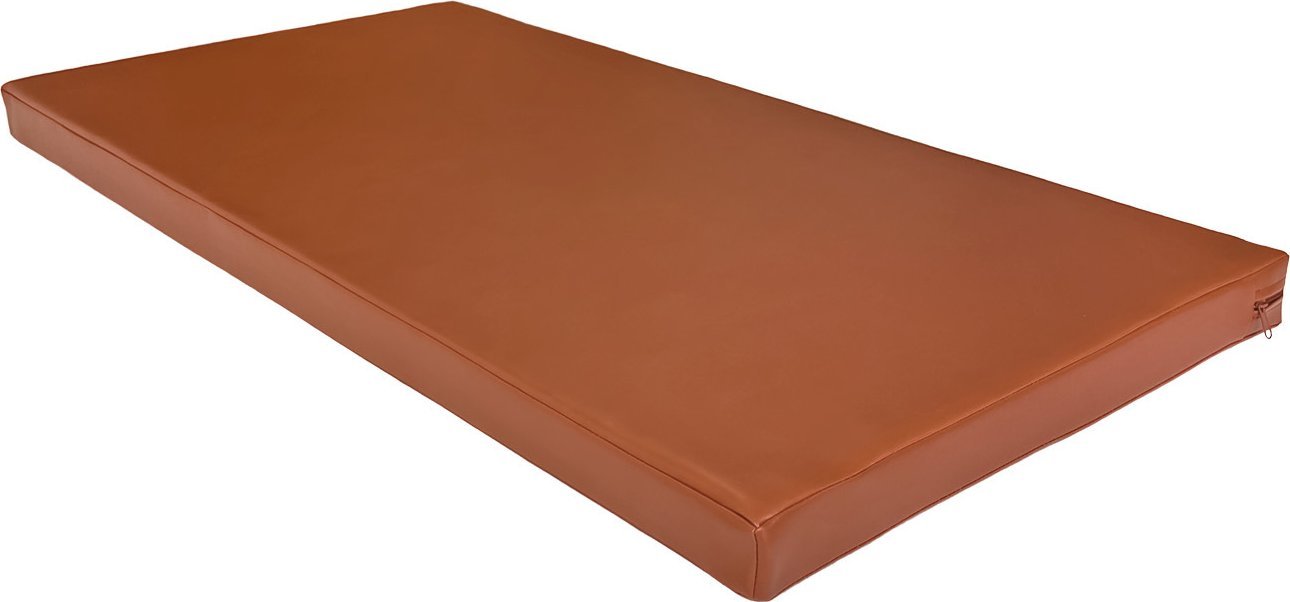 UNDERFIT Materac gimnastyczny 120 x 60 x 6 cm twardy brązowy