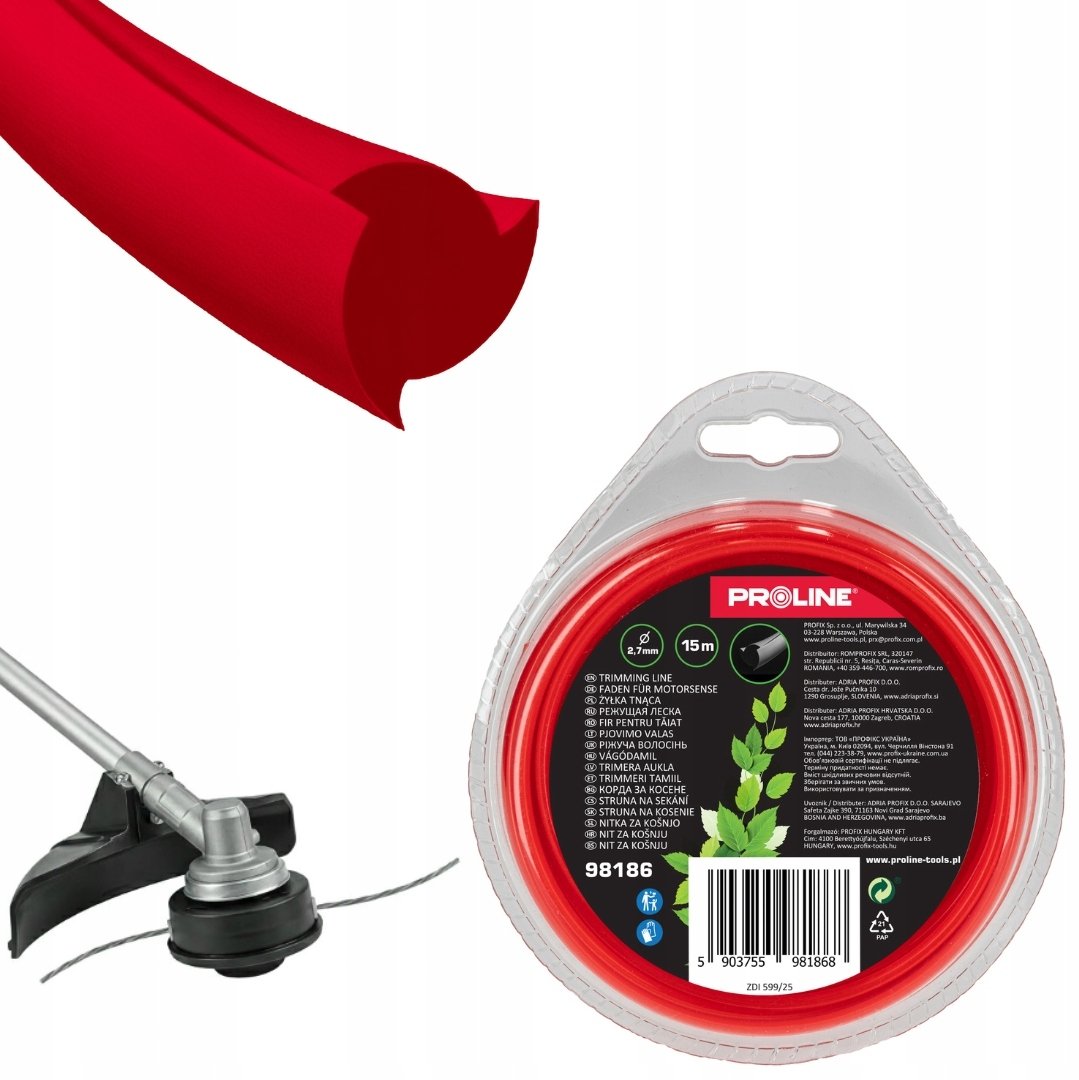 Pro-Line ŻYŁKA TNĄCA TRÓJKĄTNA 2.7MM X 15M, PROLINE