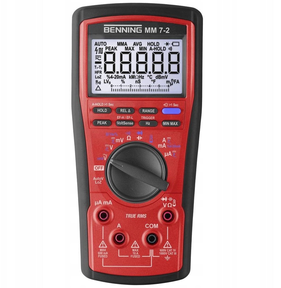 Miernik uniwersalny BENNING MM 7-2 cyfrowy z akcesoriami