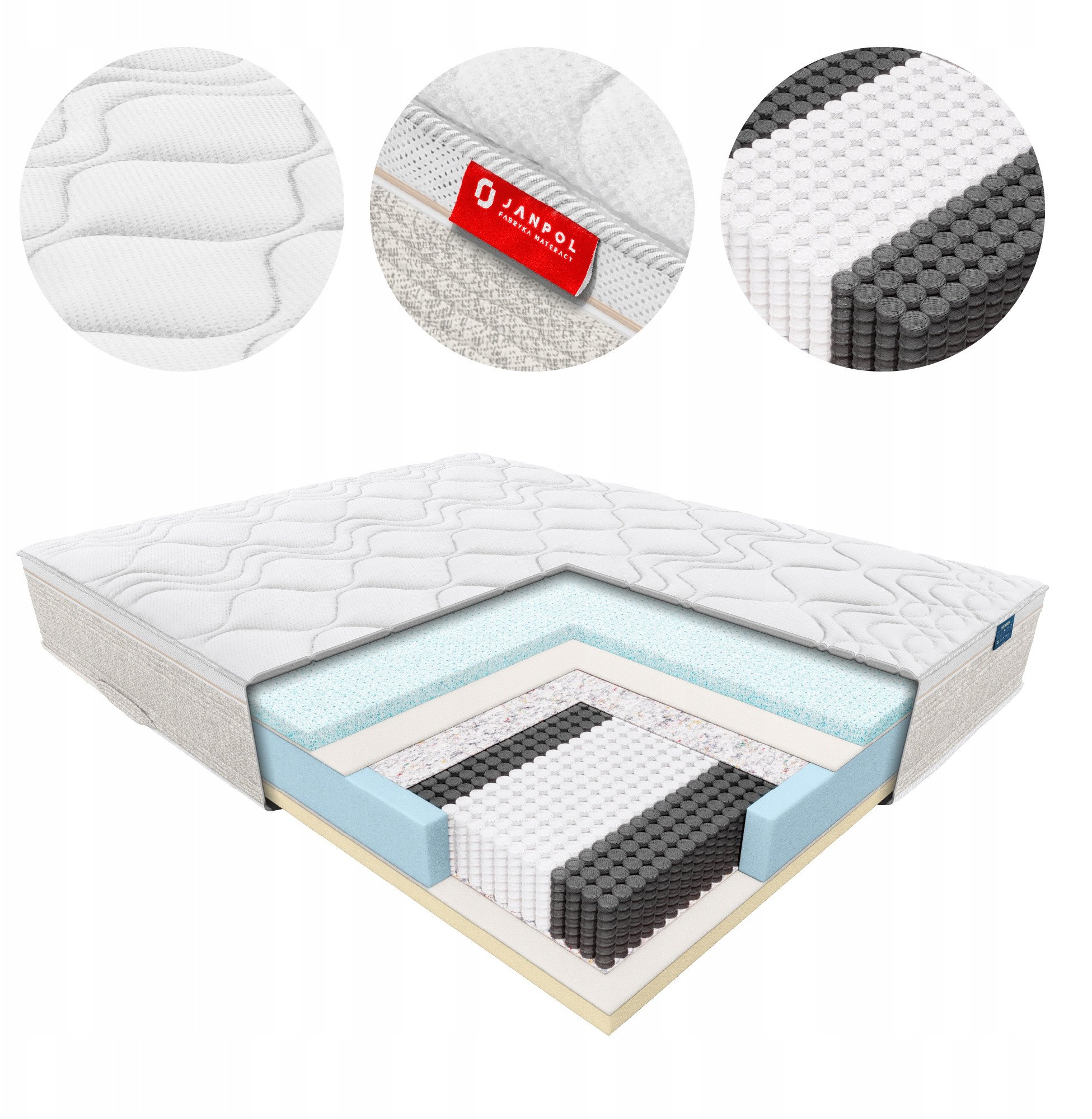 Materac Jan Adaptive Beige 90x200