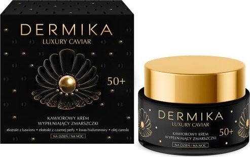 Dermika Luxury Caviar 50+ Kawiorowy Krem wypełniający zmarszczki na dzień i noc 50ml