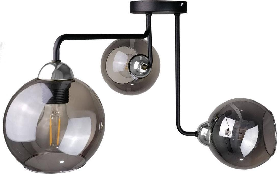 Zdjęcia - Żyrandol / lampa Cosmo Lampa sufitowa KET Loftowa LAMPA sufitowa KET1217 skandynawska OPRAWA szkl 