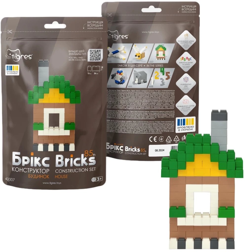 Klocki konstrukcyjne Bricks - Dom - 85 el.