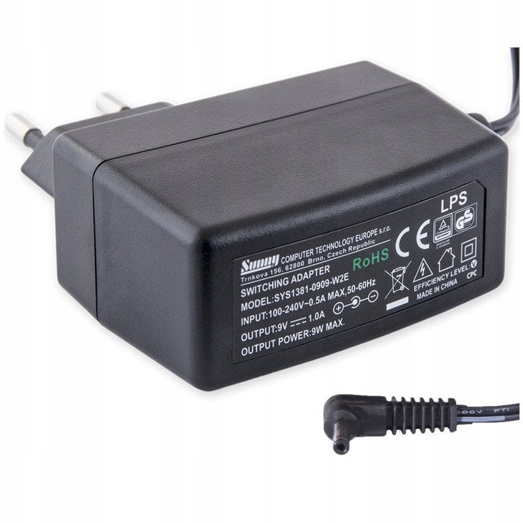 Zasilacz do laptopa 1 A, 9 V (ZA-VZ-M)