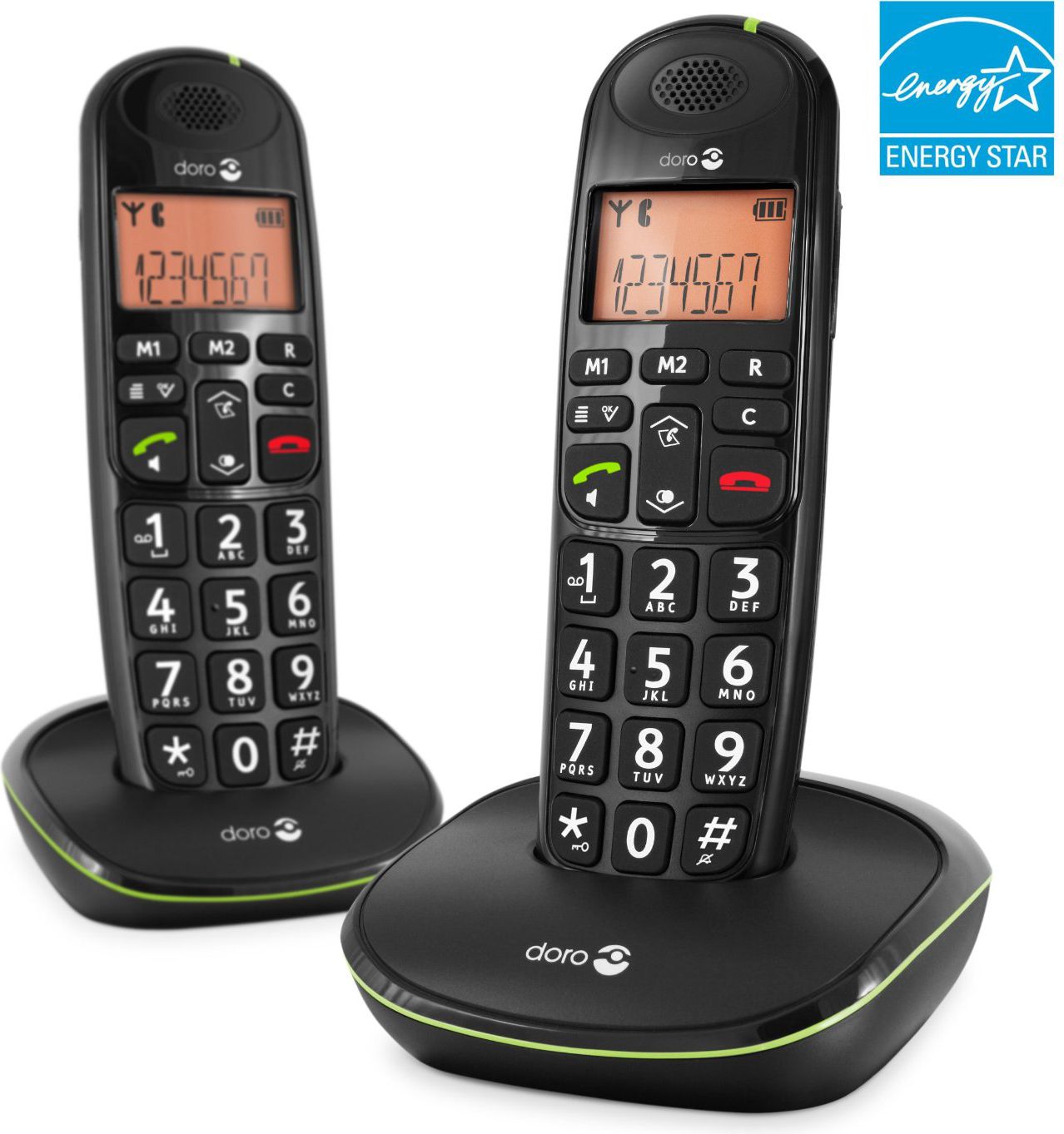 Telefon stacjonarny Doro Czarny
