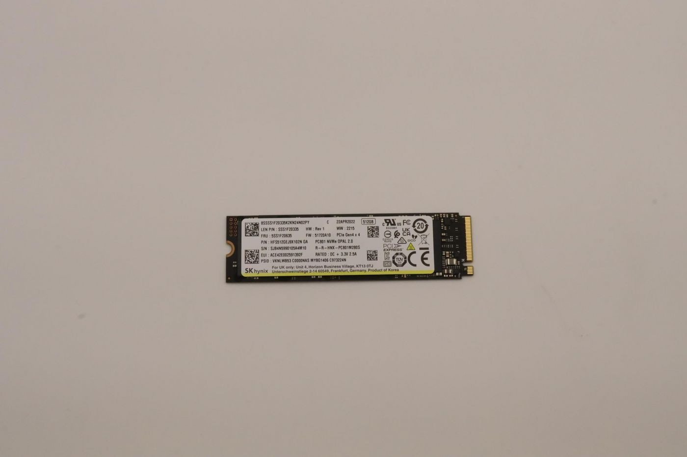 Dysk SSD Lenovo 512GB M.2 2280 PCIe 4.0