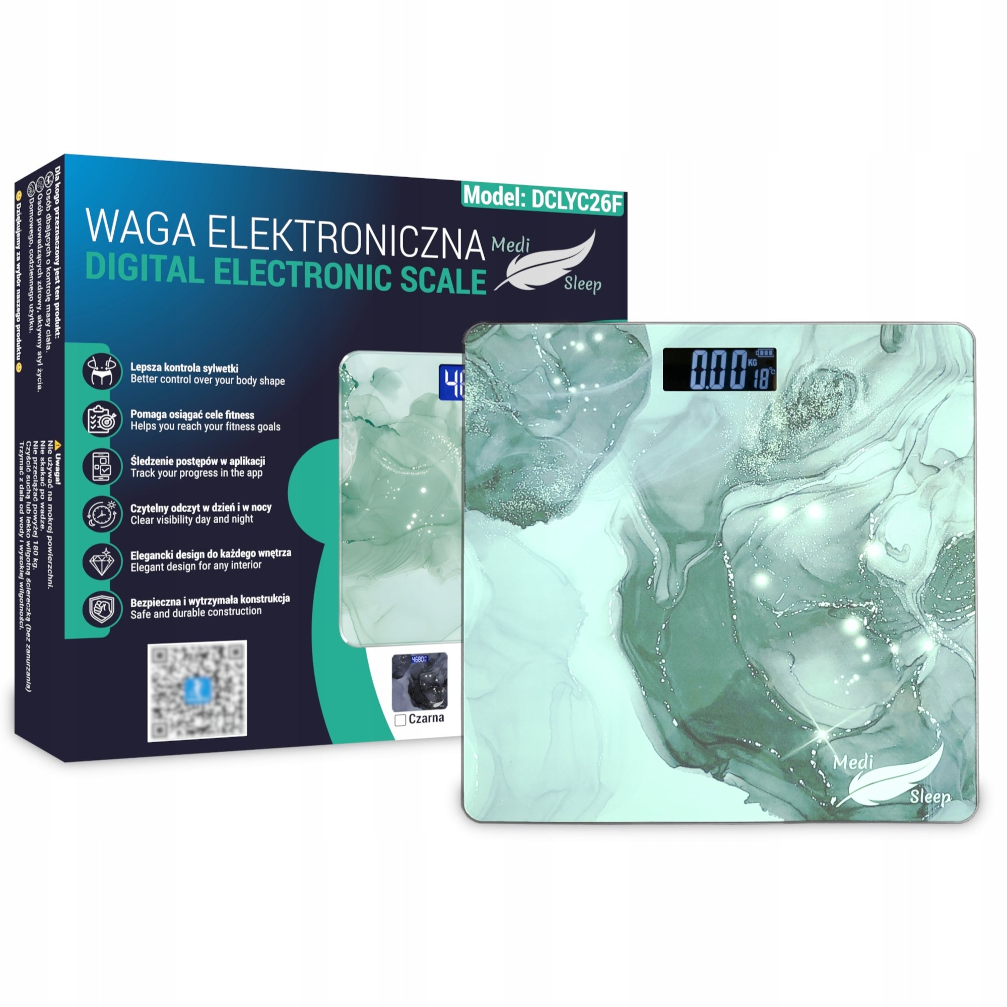 Waga łazienkowa TaoTronics WAGA ŁAZIENKOWA ANALITYCZNA SMART 180KG, BMI, TŁUSZCZ, MIĘŚNIE, APLIKACJA...
