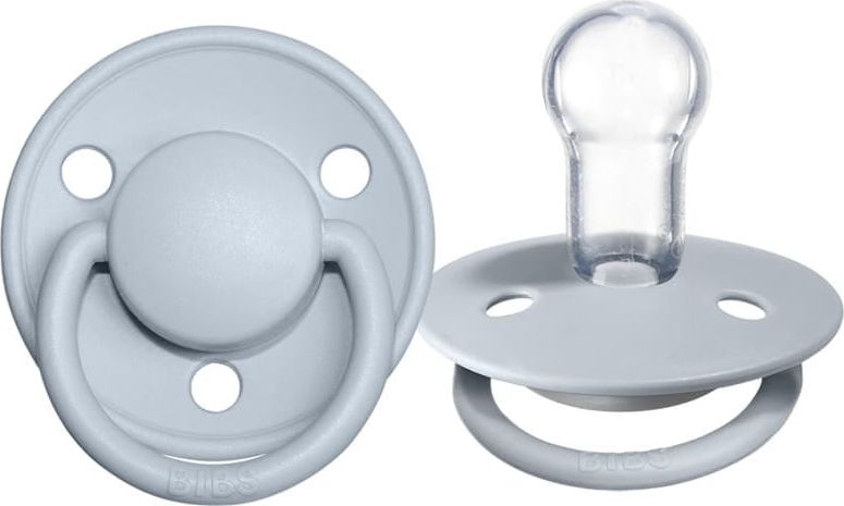 Zdjęcia - Smoczek Bibs De Lux  uspokajający silikonowy Baby Blue 0-36 m 