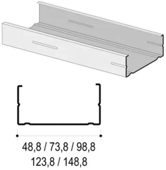 STUD CW 75X50X0,6 L=4000
