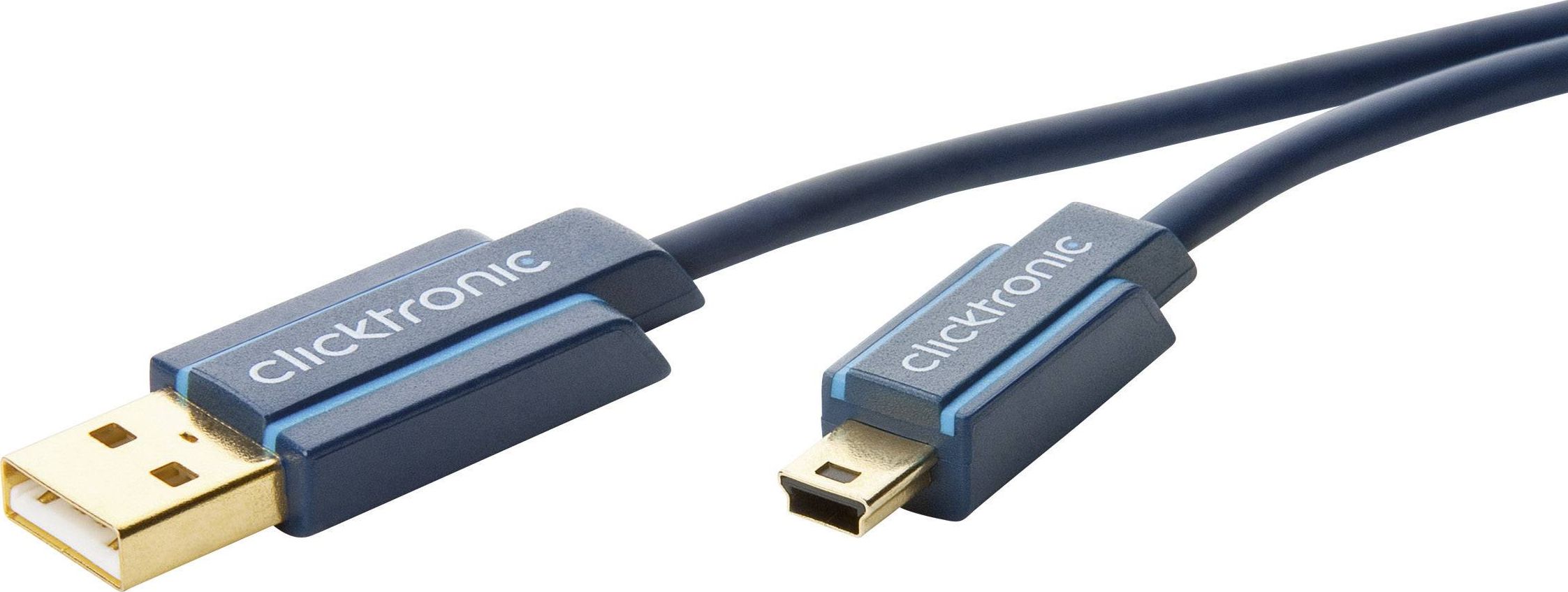 Фото - Кабель Clicktronic Kabel USB  USB-A - miniUSB 0.5 m Granatowy 