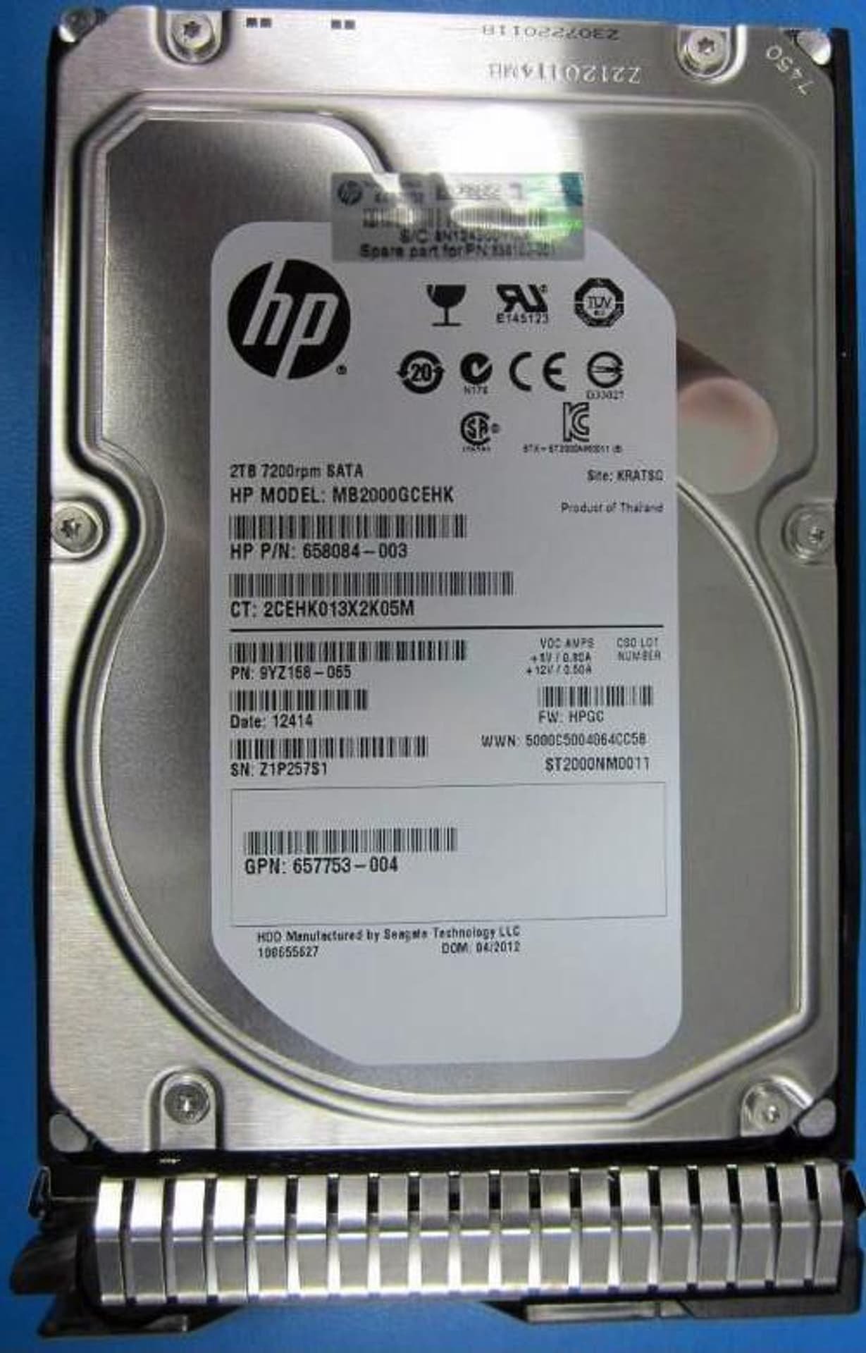Dysk HP 2TB 6G SATA 7.2k 3.5in