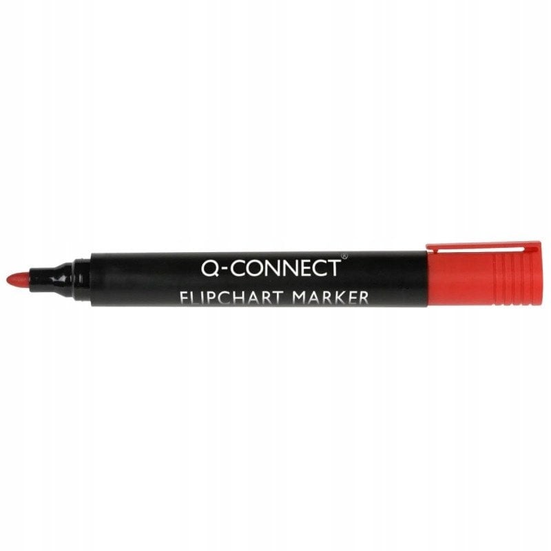Q-Connect Marker do flipchartów Q-CONNECT, okrągły, czerwony
