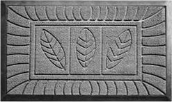 Douceur d`Interieur Wycieraczka gumowa pod drzwi FEUILLES, 45 x 75 cm