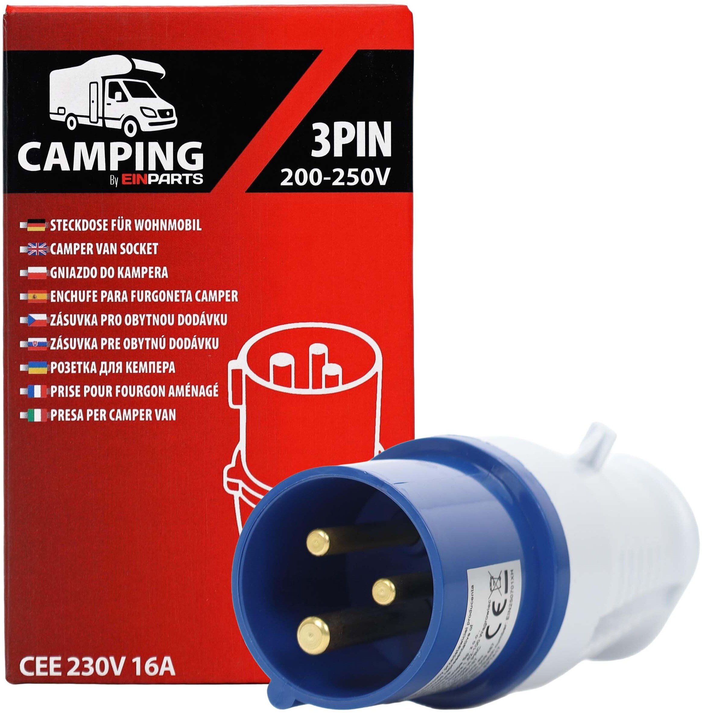 Einparts Automotive EPTA17 wtyczka CEE 230V 16A IP44 3-PIN
