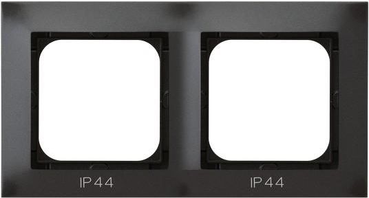 Ospel Ramka Impresja 2-krotna do łączników antracyt (RH-2Y/50)