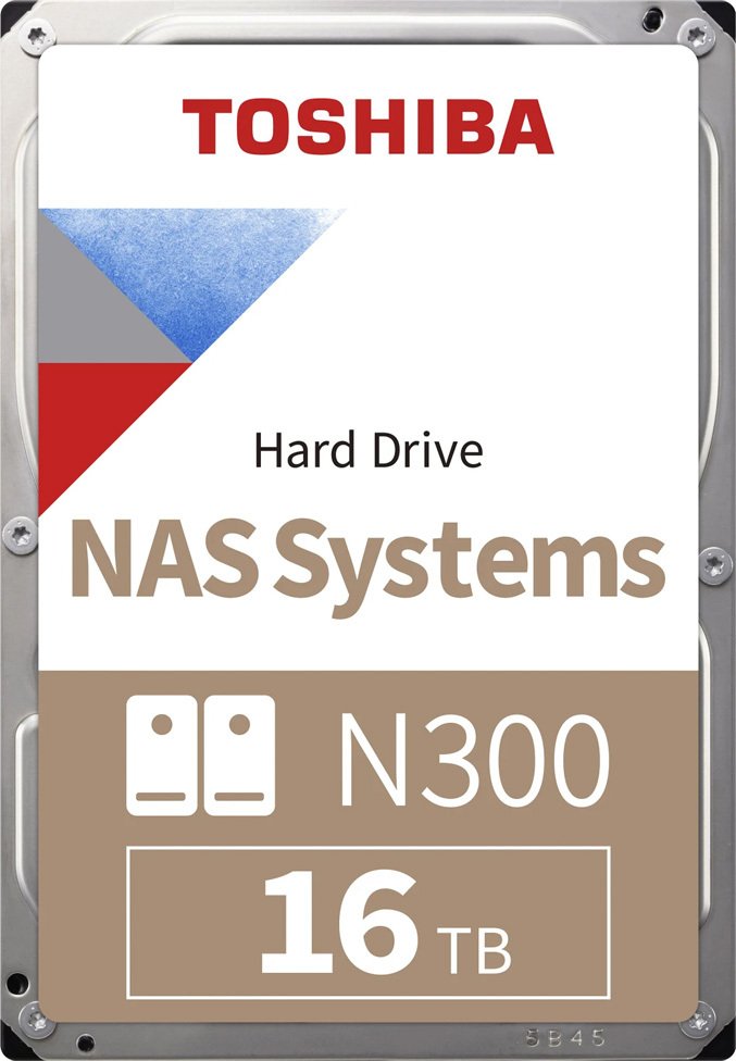 Dysk Toshiba N300 NAS Systems 16000 GB 3,5" 88,9mm 7200rpm SATA-3 24/7 512e (MN11ACA16TS)