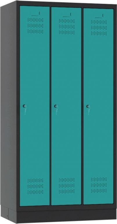 Bakpol Szafka ubraniowa potrójna bez przegrody z cokołem (wym. 900x480x1800mm)