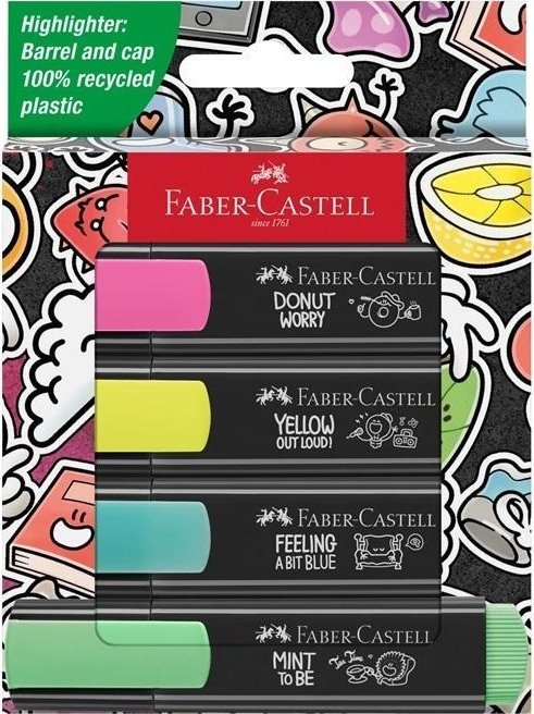 Faber-Castell Zakreślacz 1546 edycja Graffiti 4szt
