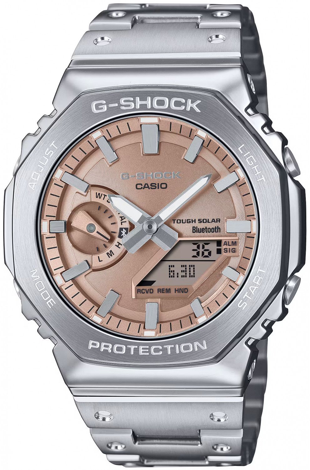 Zegarek EDIFICE Casio G-Shock GM-B2100AD-5AER BLUETOOTH 200m srebrny