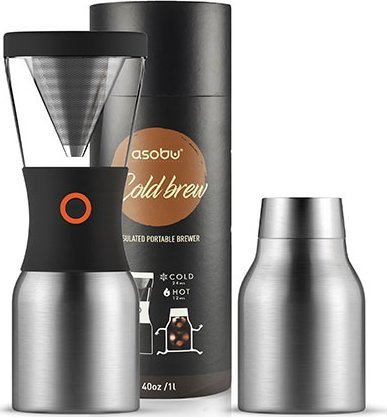 Zdjęcia - Dzbanek / imbryk Asobu Cold Brew Insulated Portable Brewer - Srebrny 