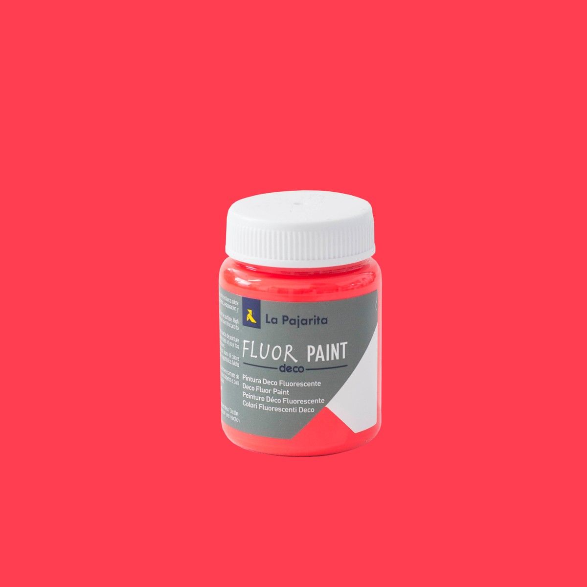 La Pajarita Farba Fluorescencyjna 75 ml Czerwona