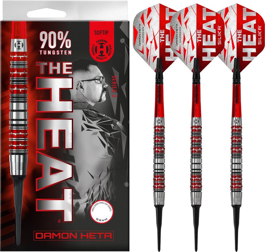 Rzutki Harrows THE HEAT Damon Heta 3 90% softip 20 g