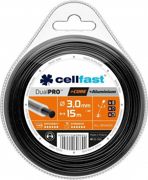 Cellfast C.Żyłka tnąca z rdzeniem 3,0*15m okrągła (35-065)