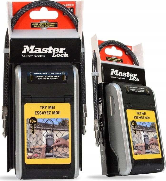 MasterLock Kasetka na klucze z zamkiem szyfrowym i elastycznš szeklš kablowš