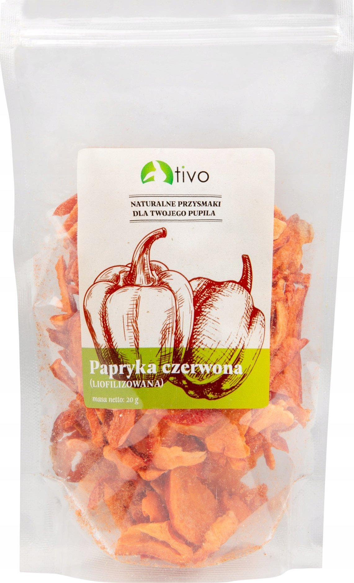 Tivo WARZYWA LIOFILIZOWANE PAPRYKA CZERWONA 20g