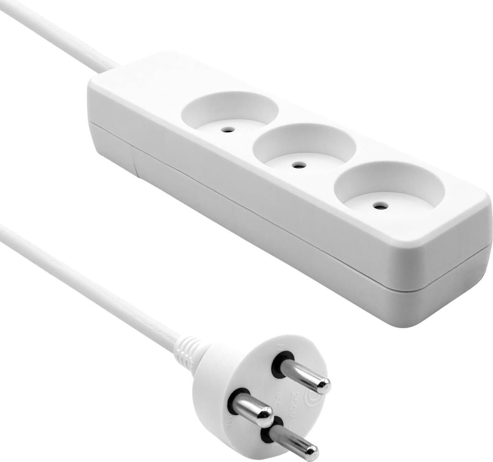 ProXtend ProXtend Danish Power Strip 3-way 15M White