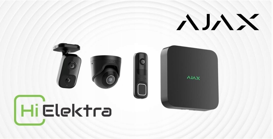 Kamera IP Ajax Kamera HL - kopułka (metalowa) TurretCam (8 Mp/2.8 mm) (8EU) - czarny
