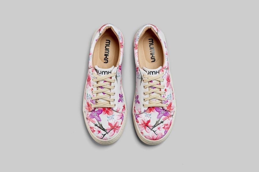 Mumka Shoes Sneakersy Kwiaty Wiśni Mumka-37