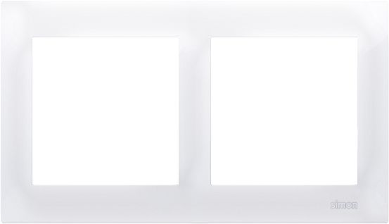 Kontakt-Simon Ramka 2-krotna 54 Premium do puszek karton-gips biały (DRK2/11)