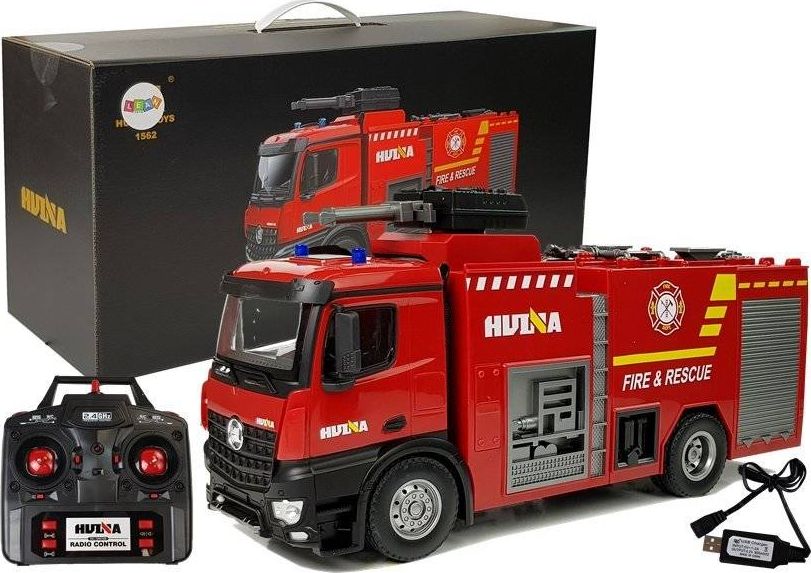 Фото - Машинка LEAN Toys Lean Sport Straż Pożarna zdalnie sterowana 1:14 2.4GHz model 1562 Huina 