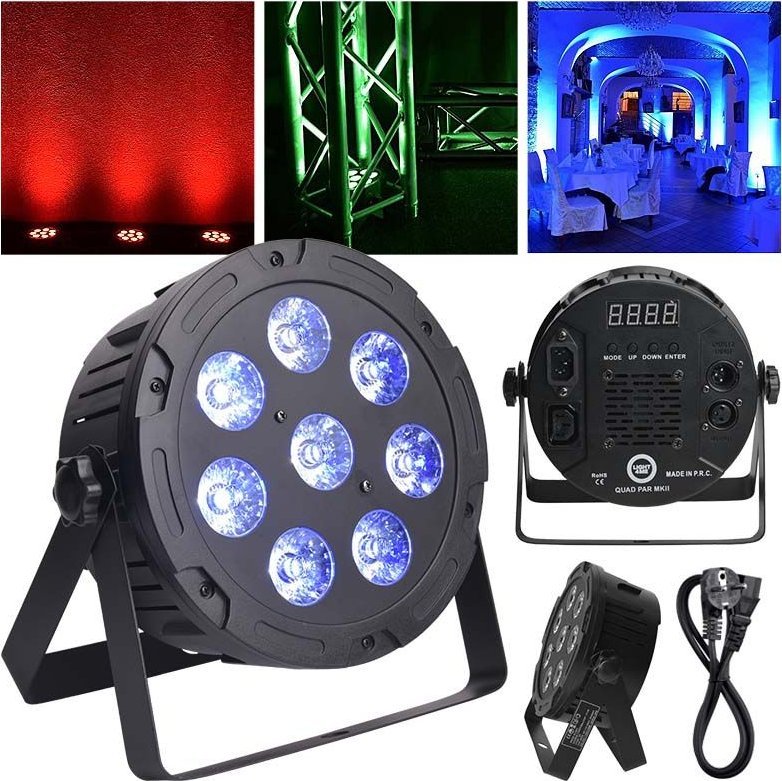 LIGHT4ME Quad Par 8x10W MKII RGBW LED slim