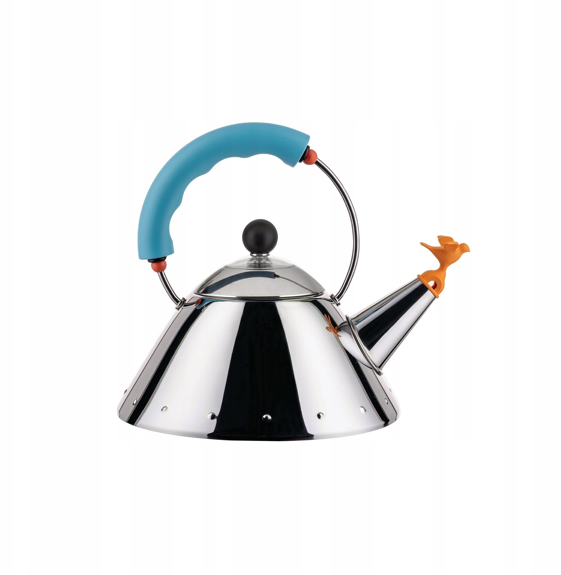 Alessi 9093/1 LAZ czajnik indukcyjny stal 18/10 flet ptak jasnoniebieski