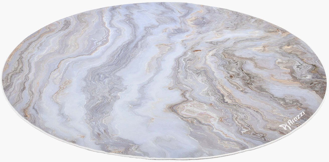 Arozzi ZONA Round Floor Pad - White Marble